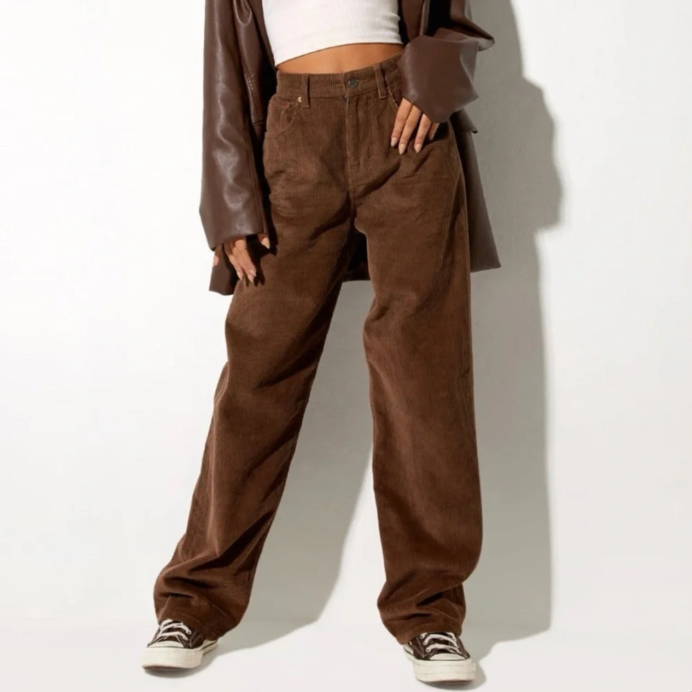 Motel Rocks dark brown parallel corduroy jeans/pants - Picture 10 of 12